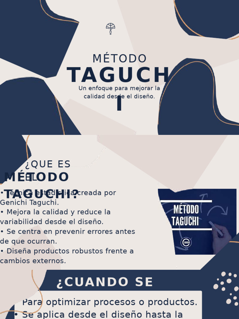 Mejora de Calidad con el Método Taguchi | PDF