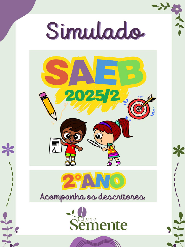 Simulado SAEB 2025 - 2º Ano Português | PDF