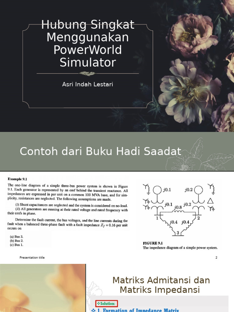 Short Circuit Menggunakan PowerWorld Simulator | PDF