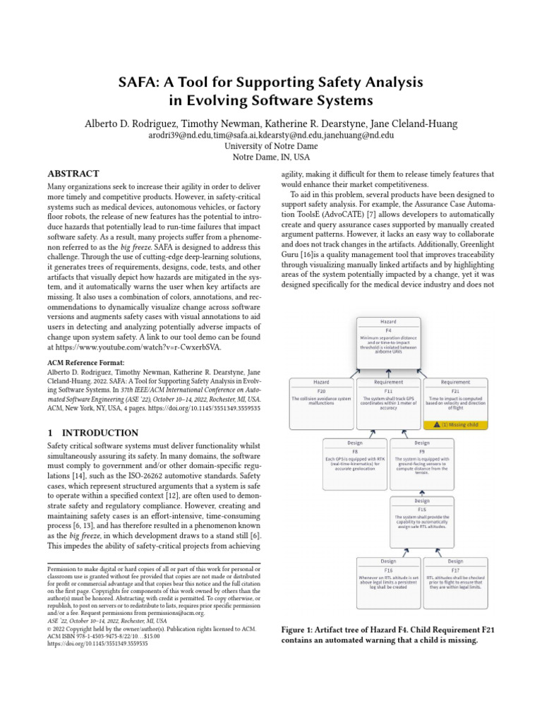 SAFA: Safety Analysis Tool for Software | PDF | Computing | Information ...