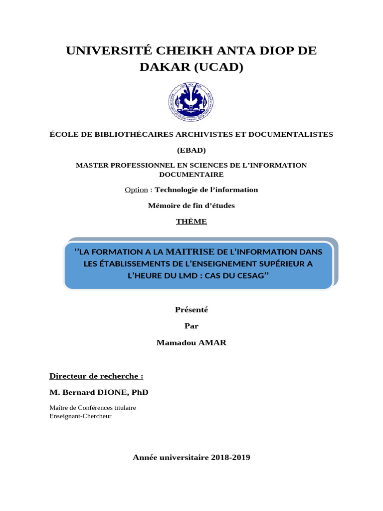 Formation à l'information dans le LMD | PDF | Littératie | Informations