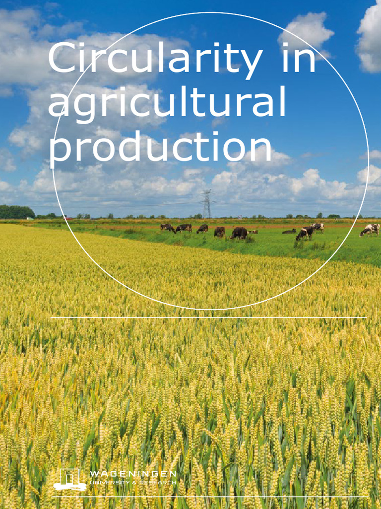 Circularity in Agricultural Production | PDF | Fertilizer | Agriculture