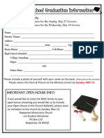 Grad Info Sheet