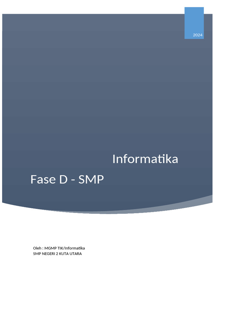 CP Dan ATP Mapel Informatika Semua Tingkat VERSI LAMA | PDF