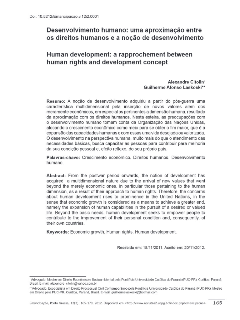 Artigo_Desenvolvimento humano- uma aproximação entre os direitos ...