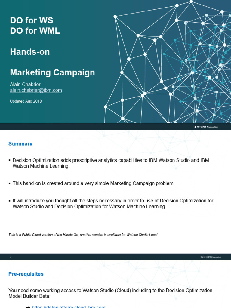 Manejo de Marketing para Campaign | PDF | Mathematical Optimization ...
