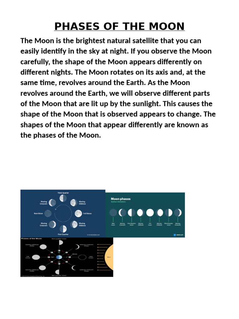 Phases of The Moon Revised | PDF
