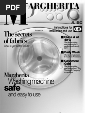 Ariston Margherita UM | PDF | Washing Machine | Ac Power Plugs And.