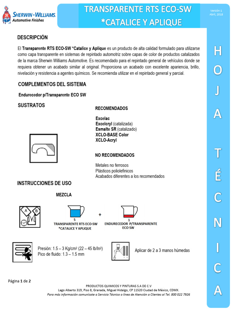 RTS Eco-Sw | PDF | Materiales