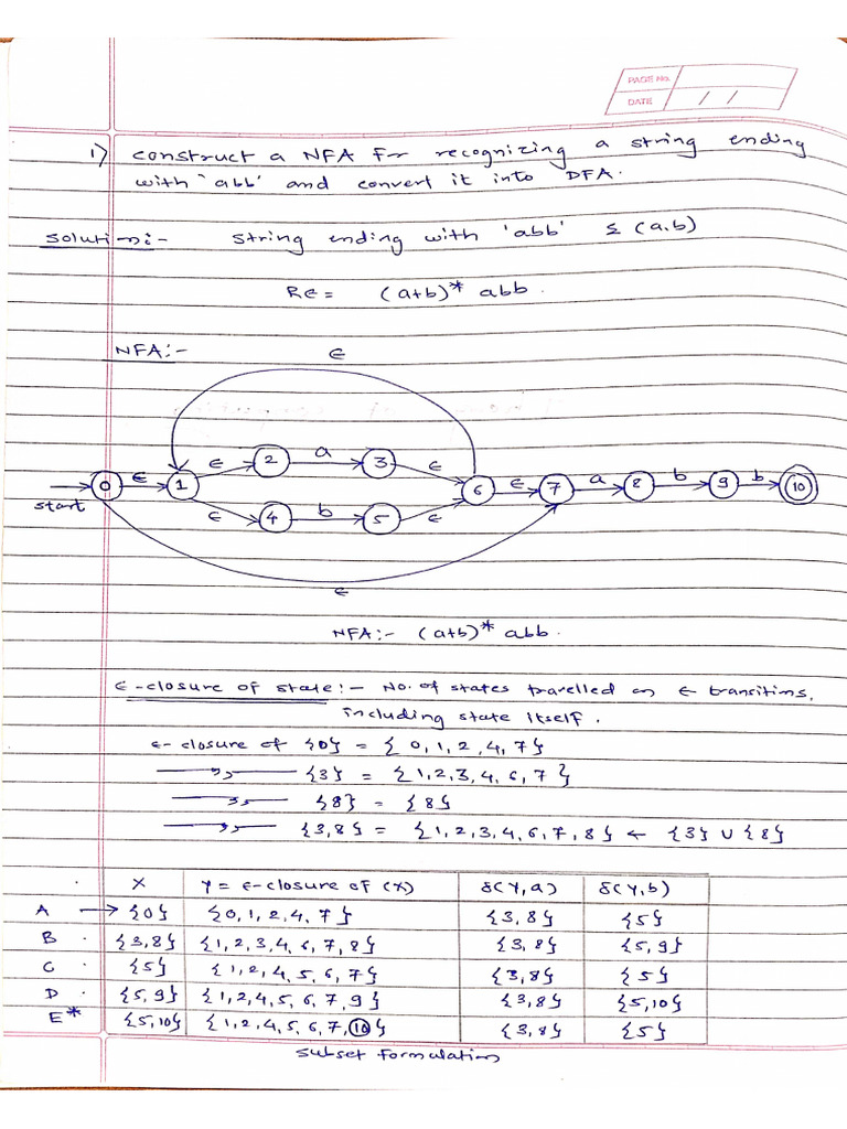 Toc Class Notes Ghane | PDF