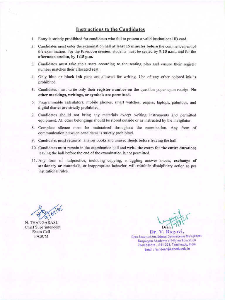 Instruction of Students | PDF