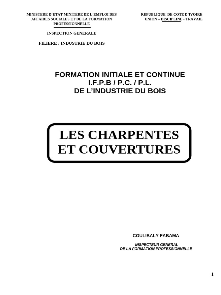 Charpentes et Couvertures de Toits | PDF | Toit | Bois (matériau de ...