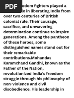 Key Indian Freedom Fighters Explained | PDF