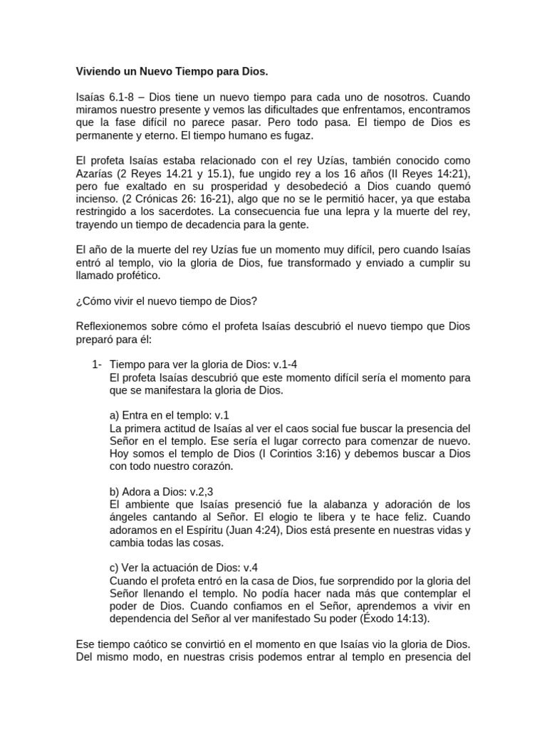 La Gloria de Dios en Tiempos Difíciles | PDF | Pecado | Dios