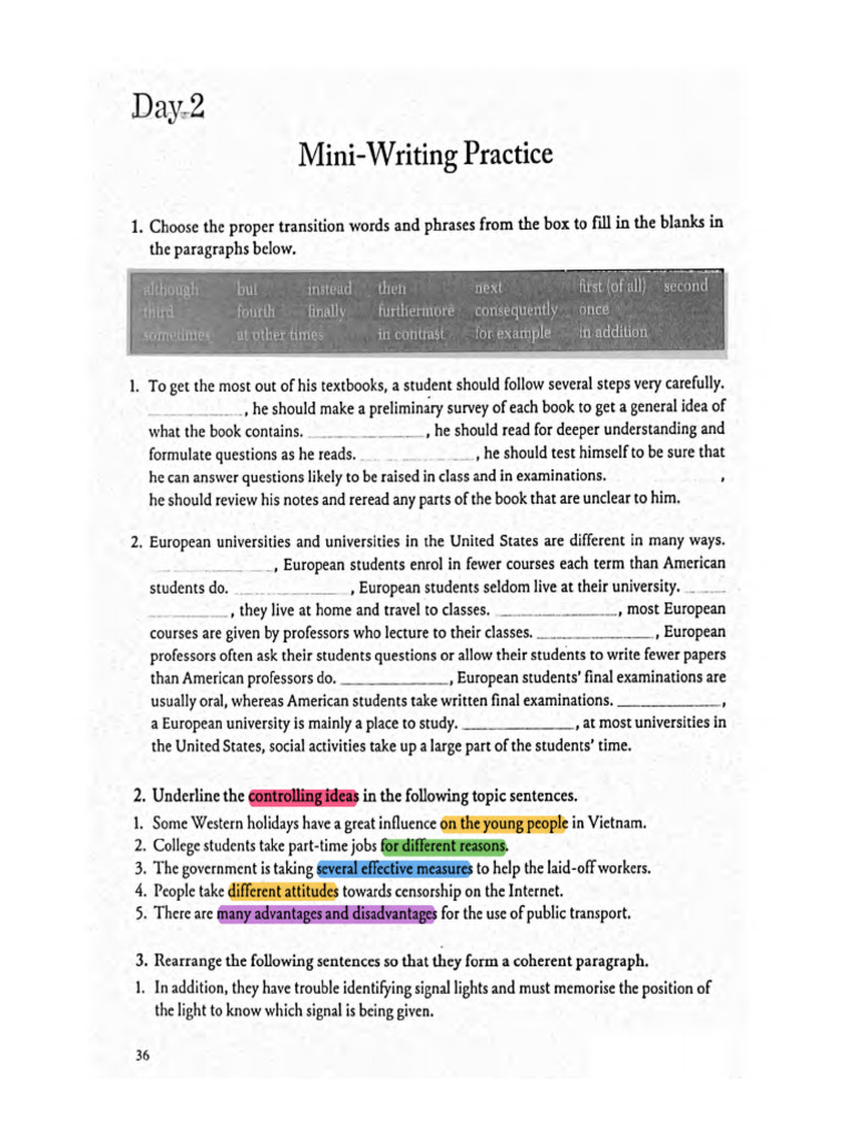Writing Practice | PDF