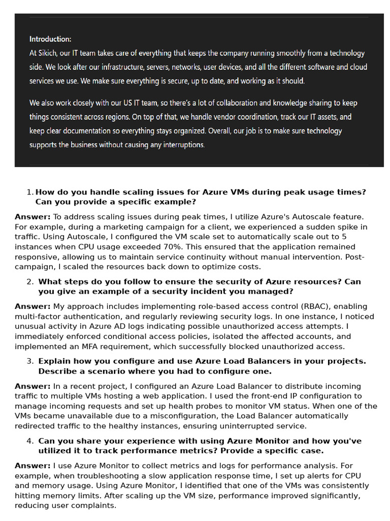 Azure VM Scaling and Security Best Practices | PDF | Microsoft Azure ...