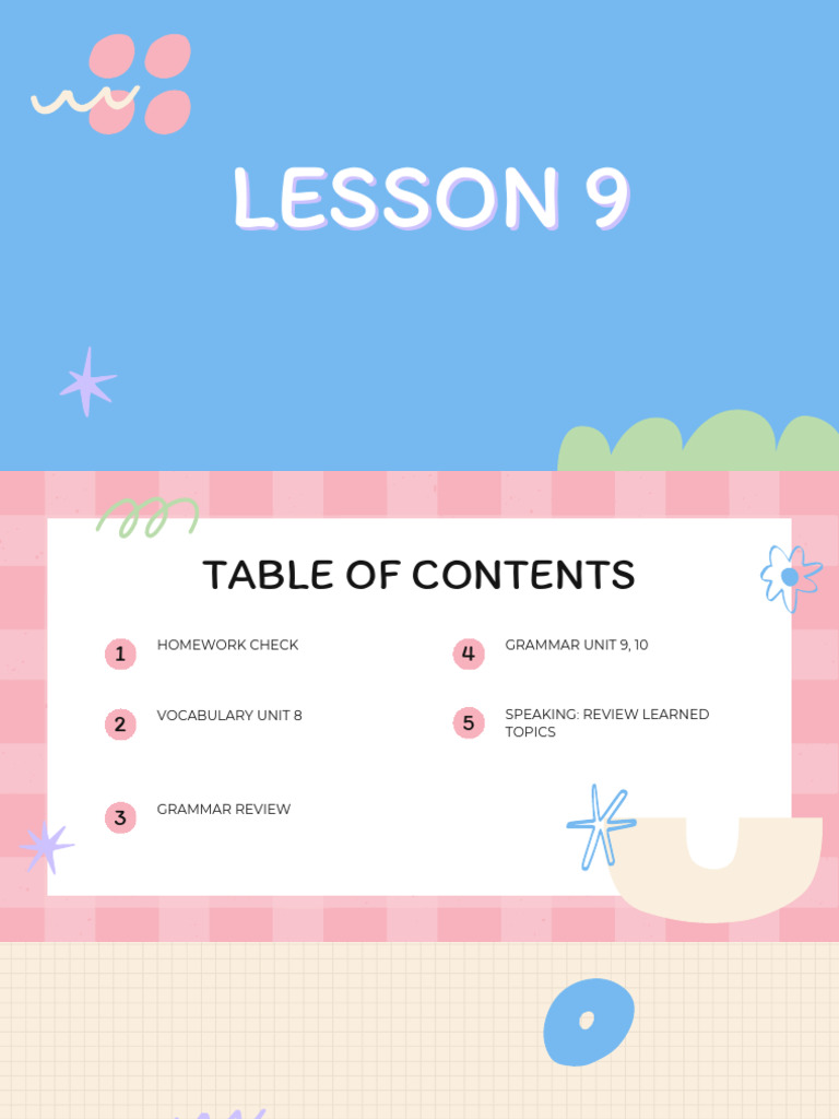 Lesson 9 | PDF