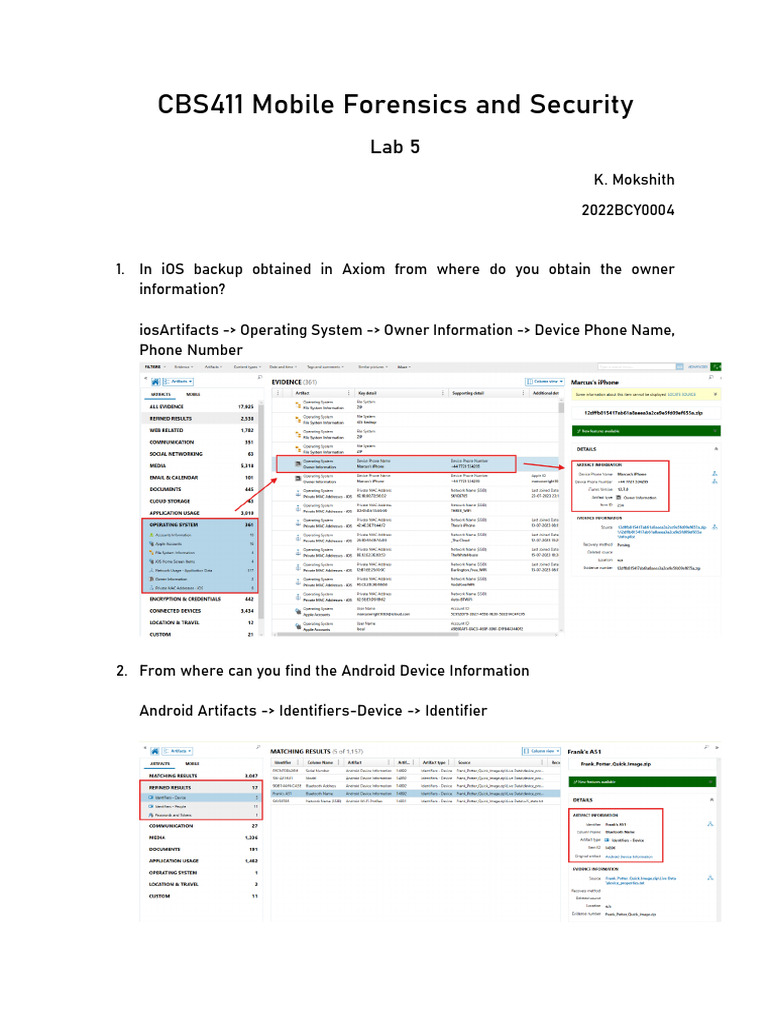 Mobile Forensics: iOS & Android Data Extraction | PDF | I Cloud | Ios