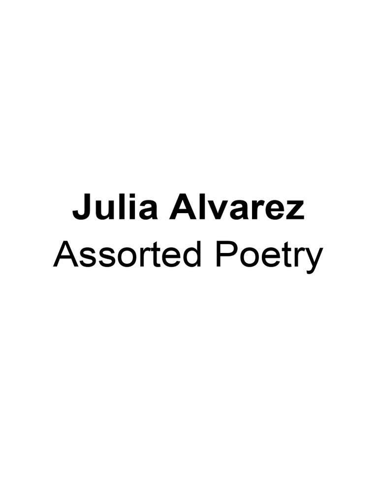Exploring Identity in Alvarez's Poetry PDF