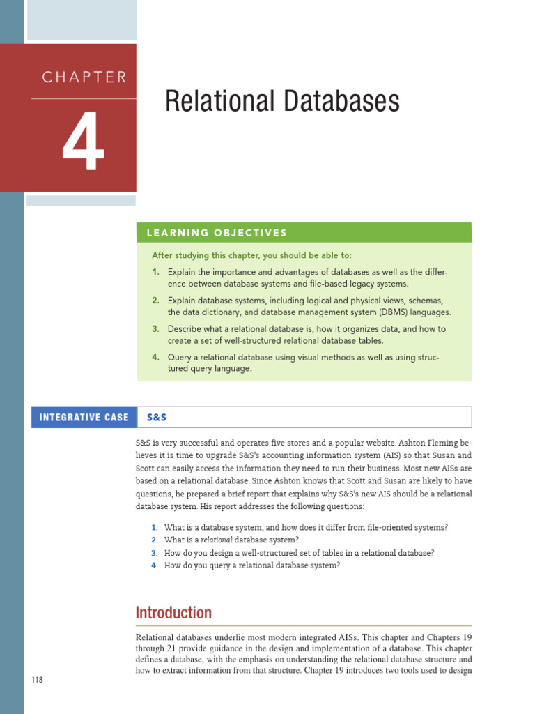 Upgrading S&S to a Relational Database | PDF | Databases | Relational ...