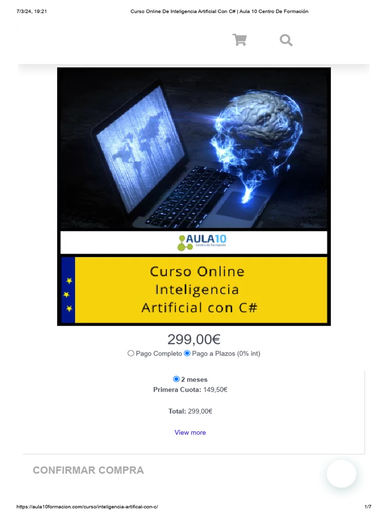 Curso Online de Inteligencia Artificial Con C# - Aula 10 Centro de ...