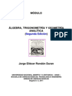 Modulo Algebra a y Geometria Analitica 2011