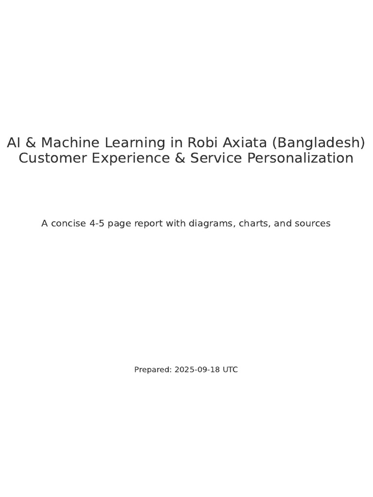 AI-Driven Customer Experience at Robi | PDF | Artificial Intelligence ...