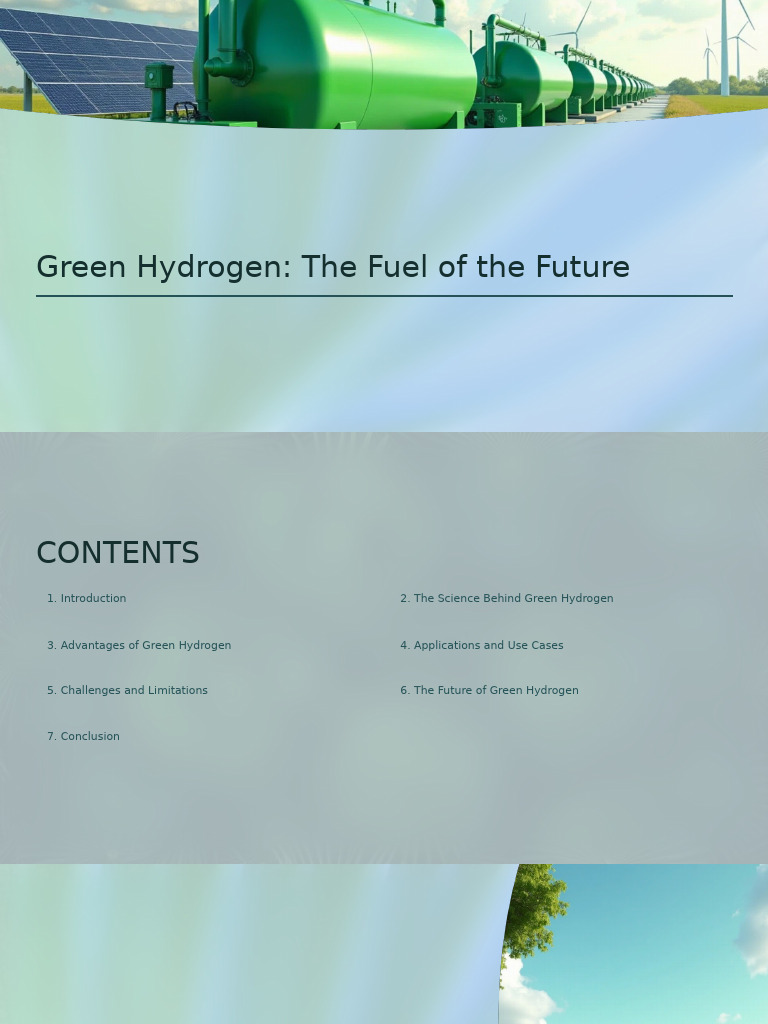 Green Hydrogen: Future Fuel Insights | PDF