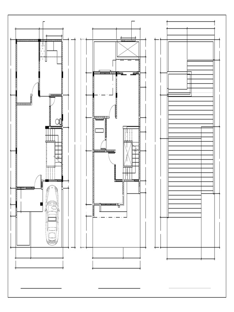 Denah Atap dan Lantai Rumah 1:100 | PDF