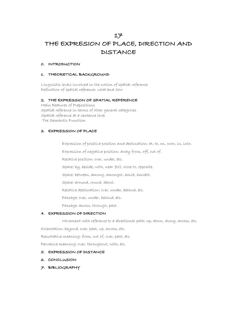 Spatial Reference in English Grammar | PDF | Adverb | Adjective