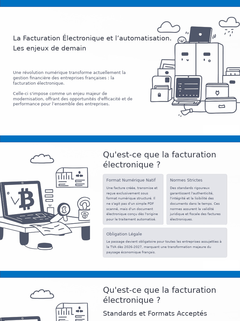 Facturation Électronique : Enjeux et Normes | PDF | Facture | Informatique