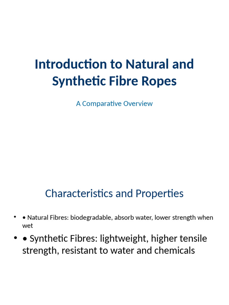 Fibre Ropes Presentation Styled | PDF