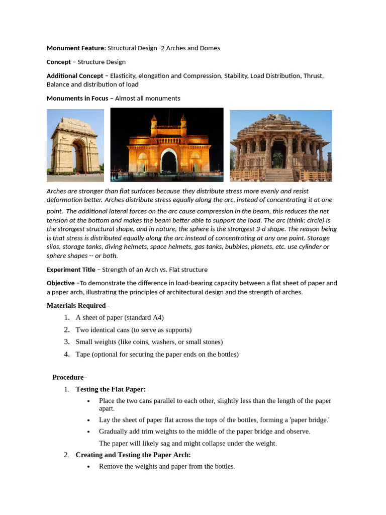 31 Structural Design 2 Arches and Domes | PDF | Force | Gravity