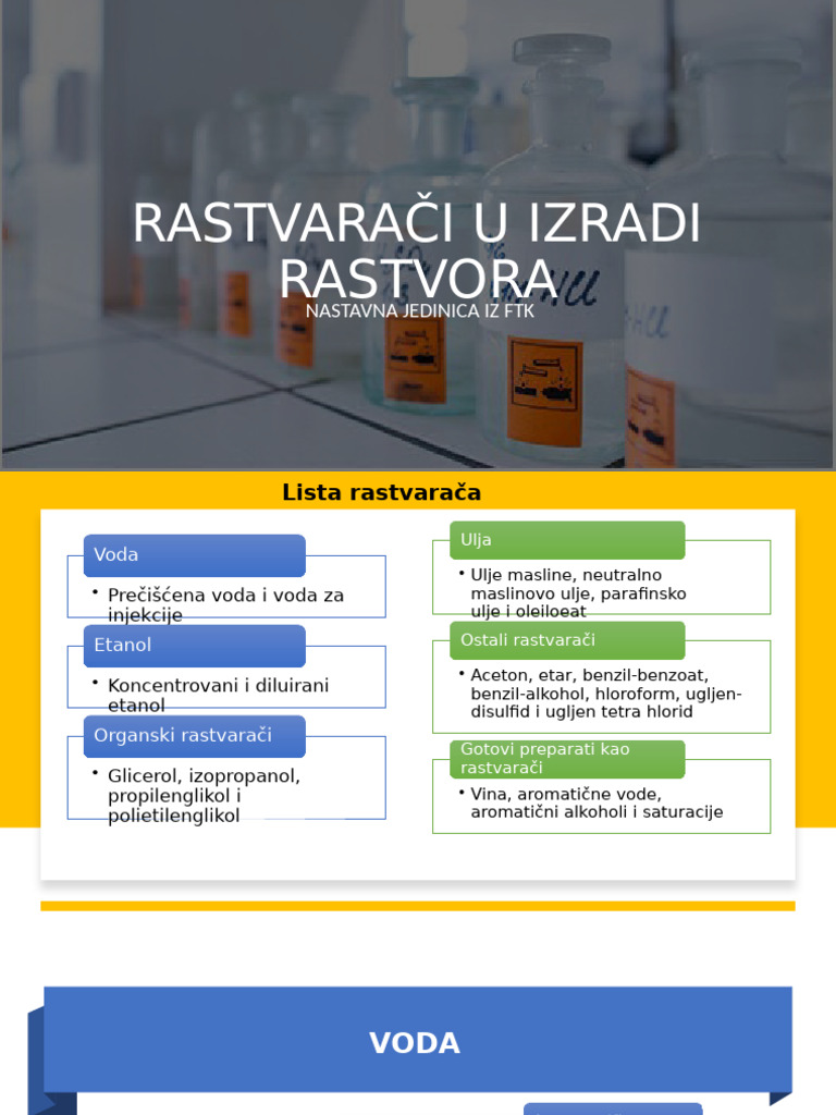 Rastvaraci | PDF