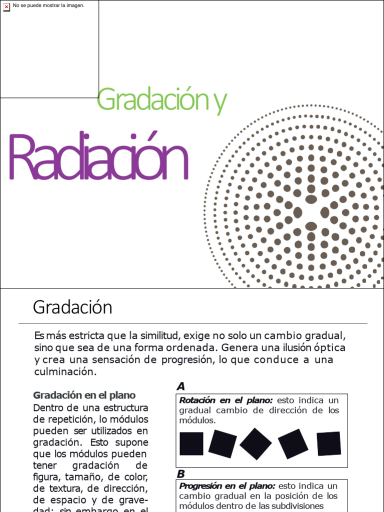 Gradación y Radiación en Diseño | PDF | Triángulo | Óptica