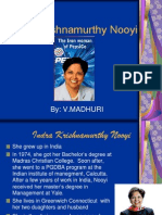 Indra Krishnamurthy Nooyi: By: V.Madhuri