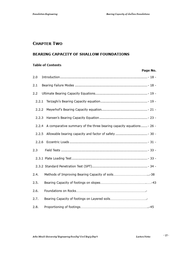 Bearing Capacity of Shallow Foundations | PDF | Natural Materials