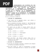 Contrato de Arrendamiento de Un Lote de Terreno