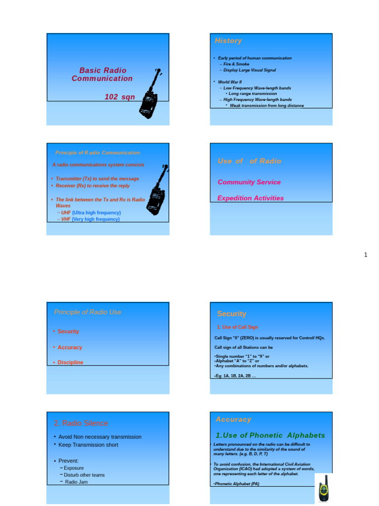 Basic Radio Communication Principles | PDF | Radio | Very High Frequency