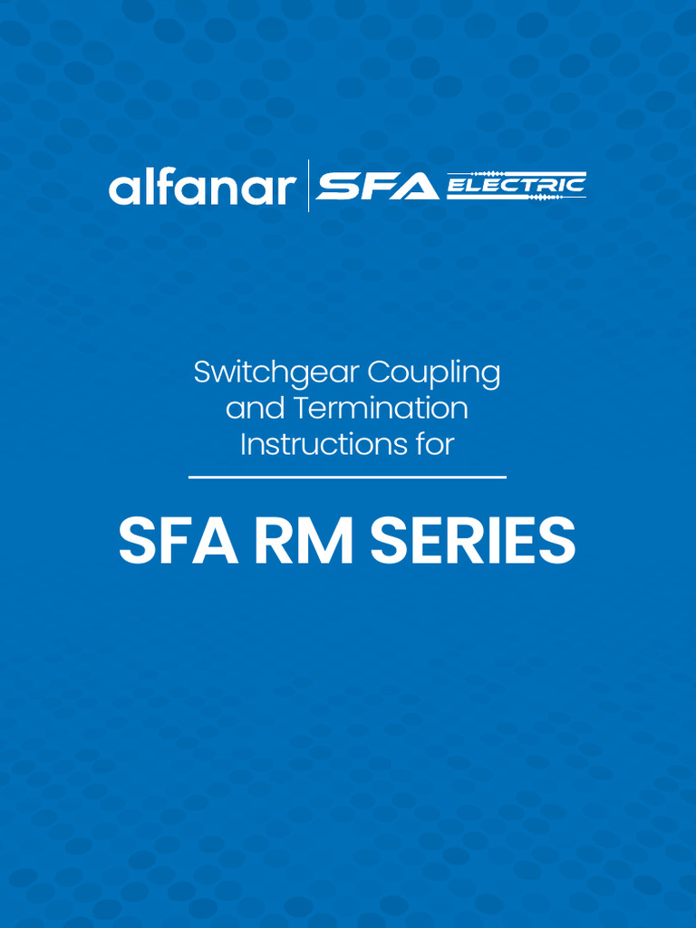 SFA RM Series Switchgear Installation Guide | PDF | Screw