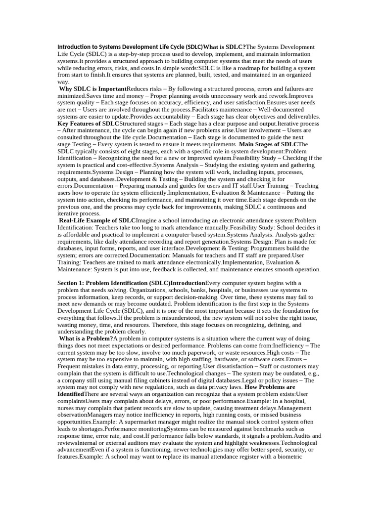 Understanding the Systems Development Life Cycle | PDF | Software ...