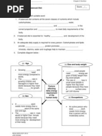 Worksheet 6.2 Balanced Diet