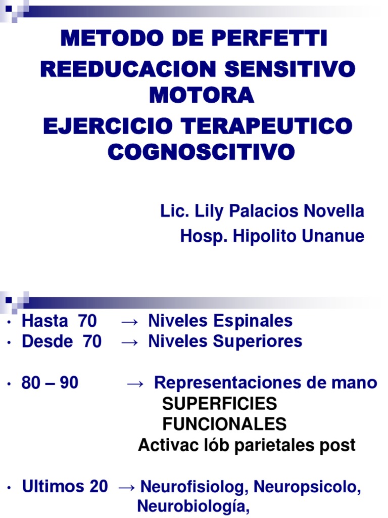 Perfetty | PDF | Ejercicio físico | Percepción