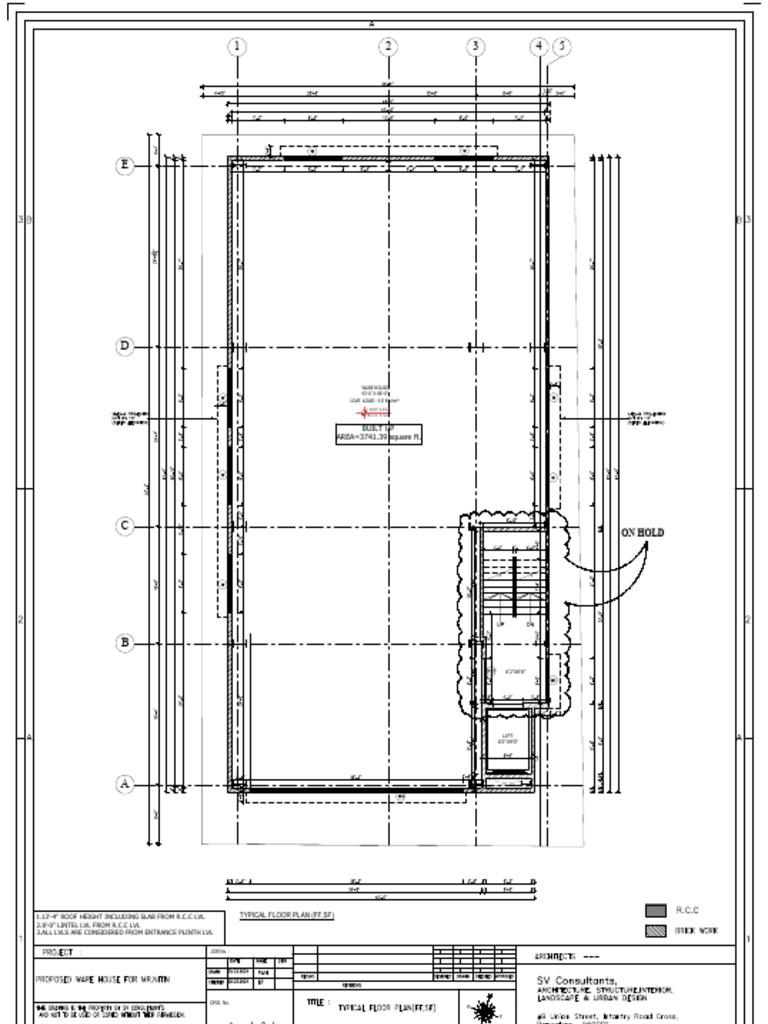 Lift Specifications for Warehouse Plan | PDF