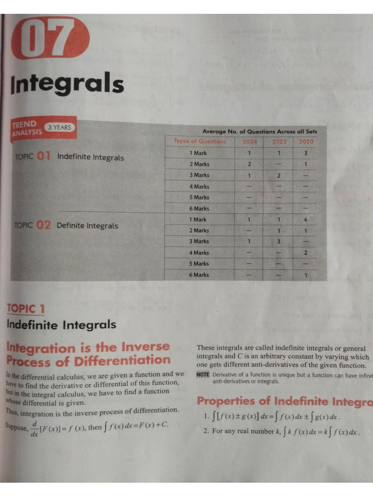 Integeral Chapter Pyq | PDF