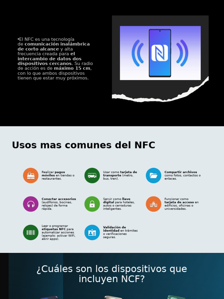 Usos y dispositivos con tecnología NFC | PDF