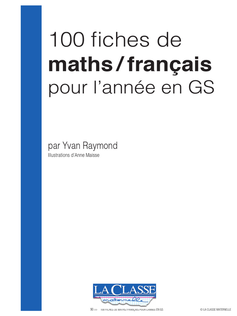 100 Fiches Maths et Français GS | PDF | Mathématiques