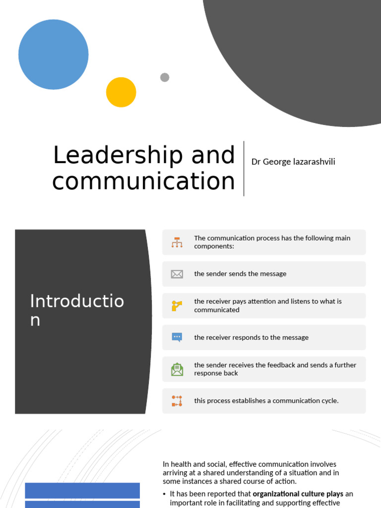 Lec Leadership and Communication 3 | PDF | Nonverbal Communication ...