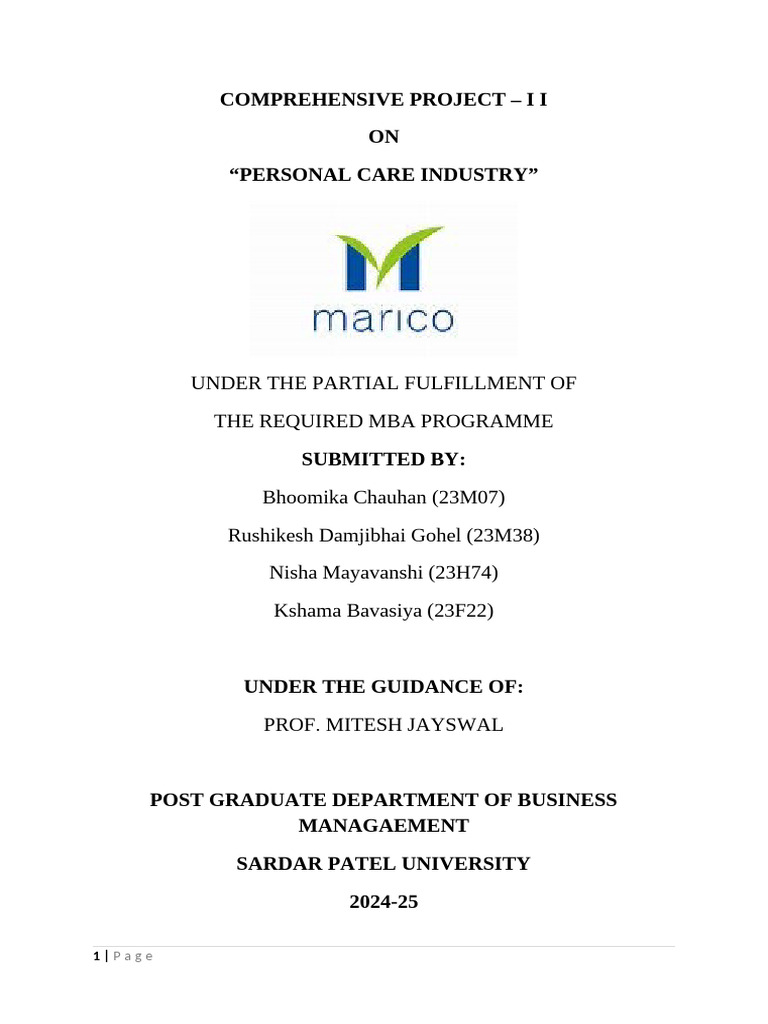 CP II Marico | PDF | Pricing | Retail