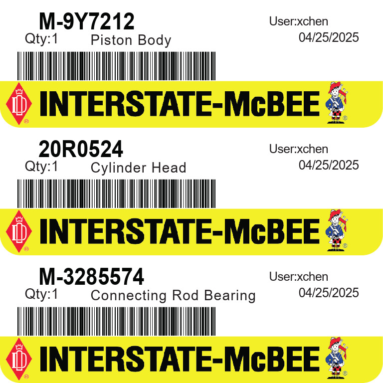 Sticker McBee75 MM X 25 MM | PDF